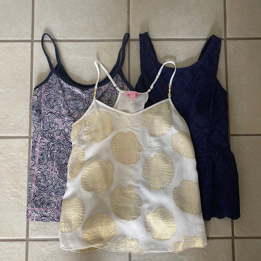 lot of 3 lilly pulitzer tops